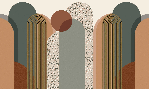 Papier peint Art déco graphique tendance - Muralconcept