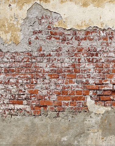 Papier peint bistrot brique cassée - Muralconcept