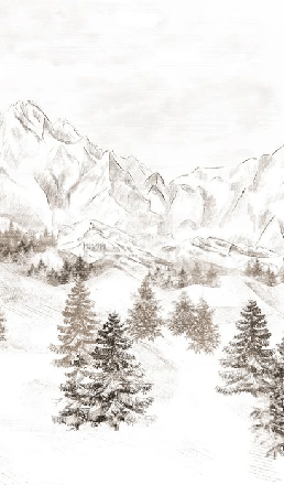 Papier peint montagne massif des Alpes