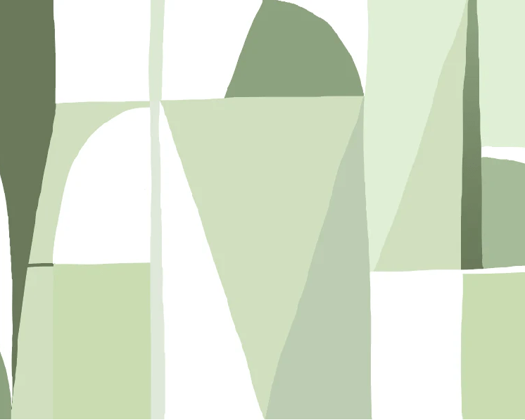 Papier peint Memphis style vert