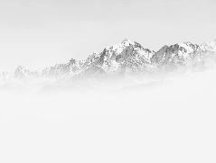 Papier peint matin brumeux Mont Blanc, XXL, tendance