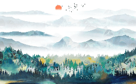 Papier peint Mountain & Scandinave