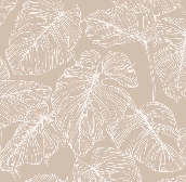 Papier peint feuille monstera sable - Muralconcept