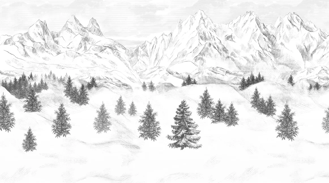 Papier peint Aiguilles d'Arves - Muralconcept