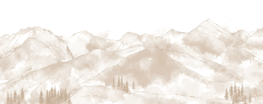 Papier peint panoramique Aravis sépia - Muralconcept