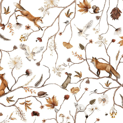 Papier peint enfant forêt aventure, XXL, tendance