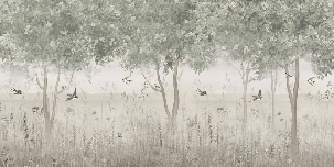 Papier peint panoramique clairière