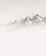Papier peint matin brumeux Mont Blanc - Muralconcept