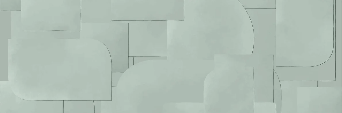 Papier peint panoramique découpé vert