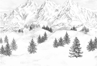 Papier peint montagne sommets de Chamonix