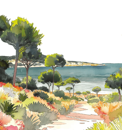 Papier peint panoramique air estival