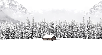 Papier peint panoramique chalet en montagne, XXL, tendance