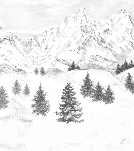 Papier peint Aiguilles d'Arves - Muralconcept