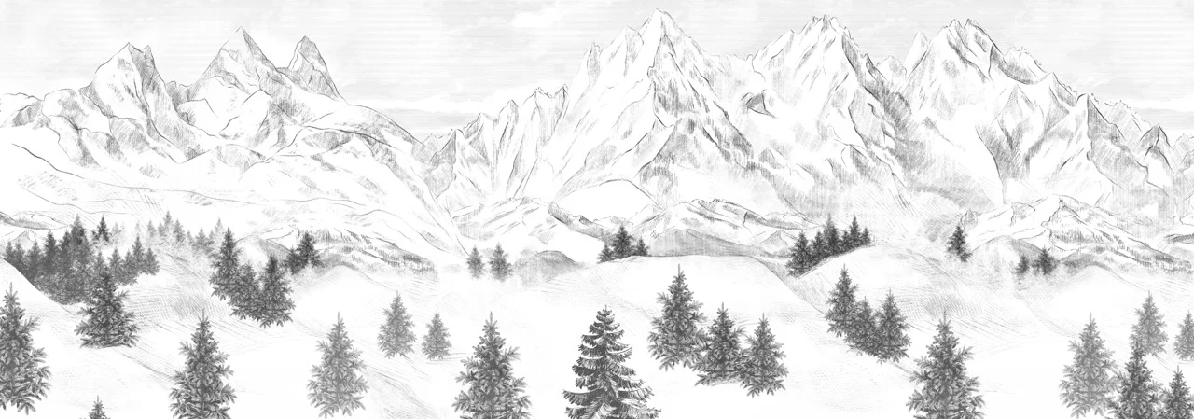 Papier peint Aiguilles d'Arves - Muralconcept
