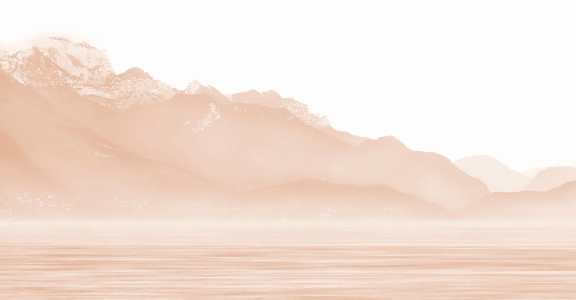 Papier peint Annecy et son lac paisible terracotta, XXL, tendance