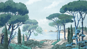 Papier peint balade dans les calanques