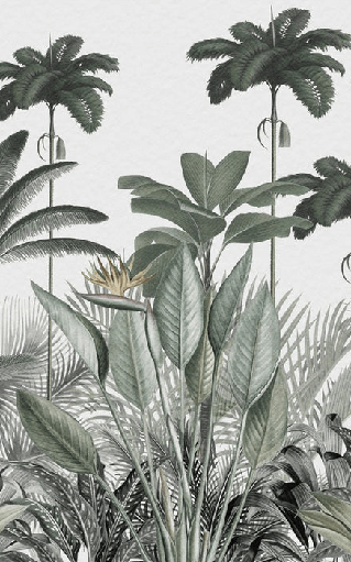 Papier peint panoramique jungle tree, XXL, tendance