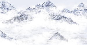 Papier peint Mont Everest bleu