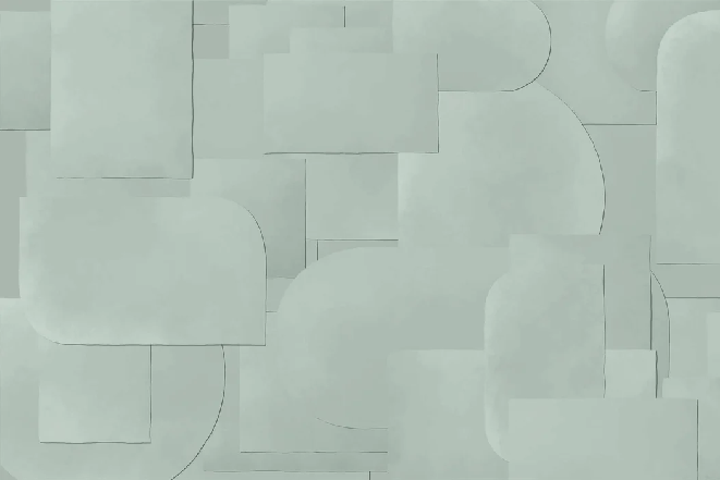 Papier peint panoramique découpé vert