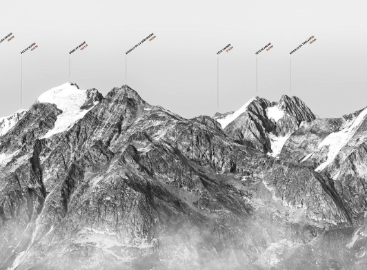 Papier peint montagne dôme Alpin