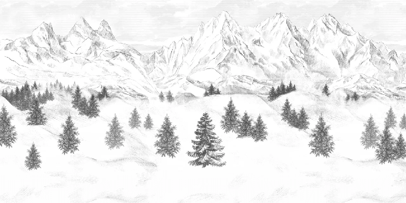 Papier peint Aiguilles d'Arves - Muralconcept