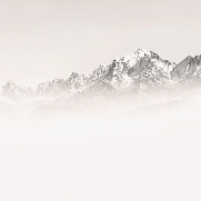 Papier peint matin brumeux Mont Blanc