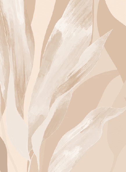 Papier peint étoffe florale beige - Muralconcept