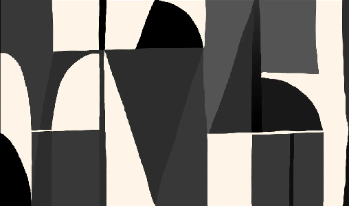 Papier peint Memphis style noir - Muralconcept