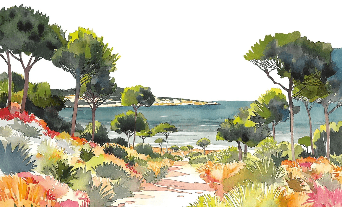 Papier peint panoramique air estival