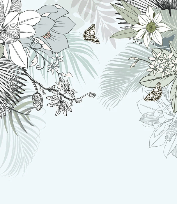 Papier peint wc tendance nature plante vert d'eau, XXL, tendance