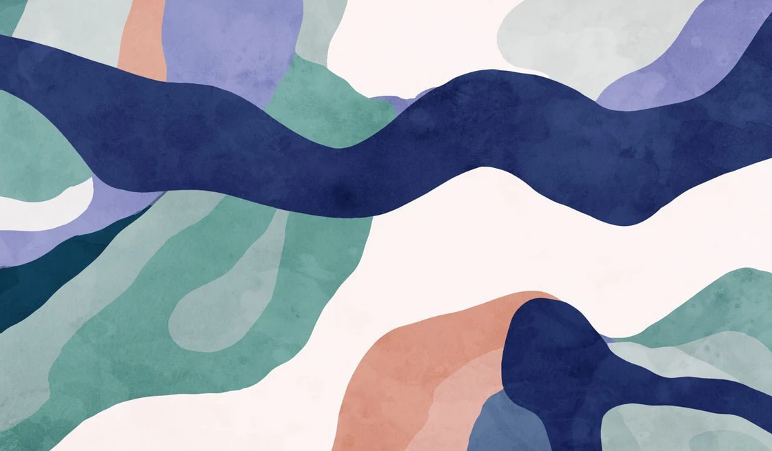 Papier peint abstrait ondulation - Muralconcept