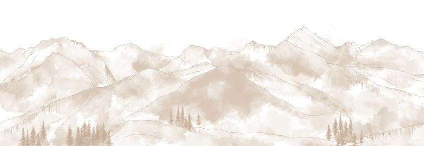 Papier peint panoramique Aravis sépia - Muralconcept
