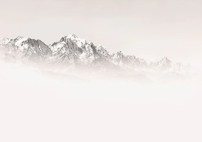 Papier peint matin brumeux Mont Blanc, XXL, tendance