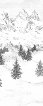 Papier peint Aiguilles d'Arves - Muralconcept