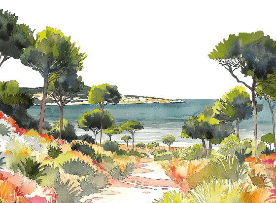 Papier peint panoramique air estival