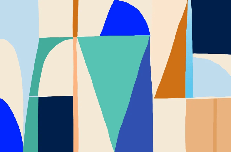 Papier peint Memphis style vibrant