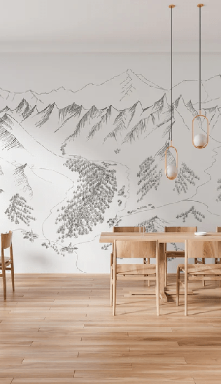 Papier peint en piste – La Clusaz