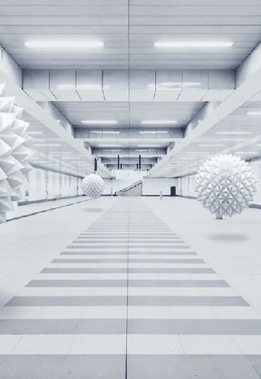 Papier peint Trompe l'oeil 3D tendance in the air - Muralconcept