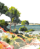 Papier peint panoramique air estival