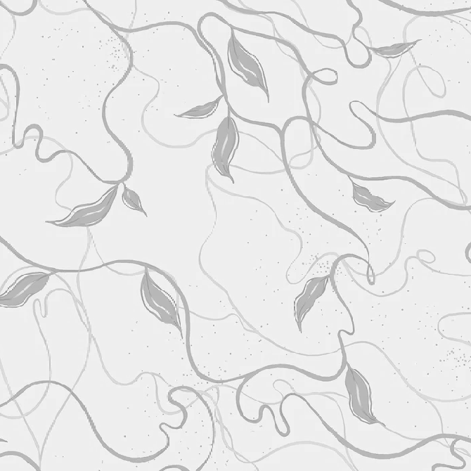 Papier peint floral -  Lignes jasmin, XXL, tendance