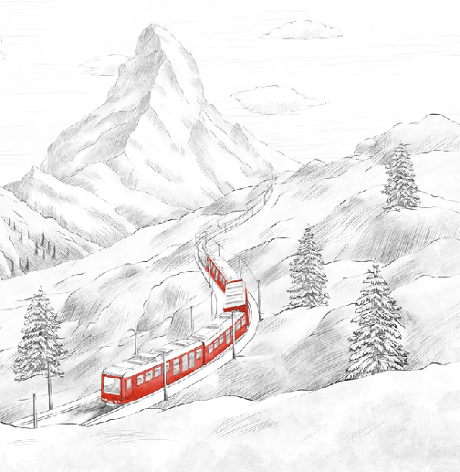 Papier peint panoramique Mont Cervin - Muralconcept