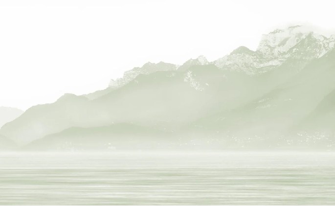 Papier peint Annecy et son lac paisible vert - Muralconcept