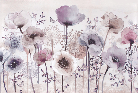 Papier peint Fleur Parme - Muralconcept