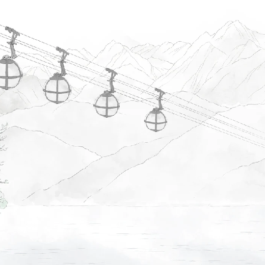 Papier peint panoramique - Bulle alpine, XXL, tendance