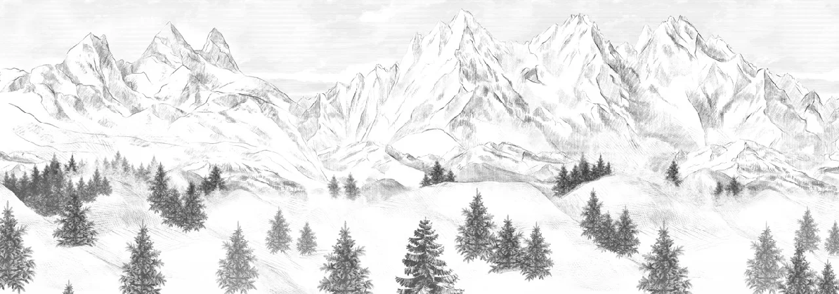 Papier peint Aiguilles d'Arves - Muralconcept