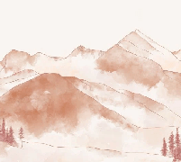 Papier peint montagne chaine des Aravis - Muralconcept