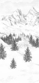 Papier peint Aiguilles d'Arves - Muralconcept