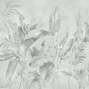 Papier peint élégante jungle sauge