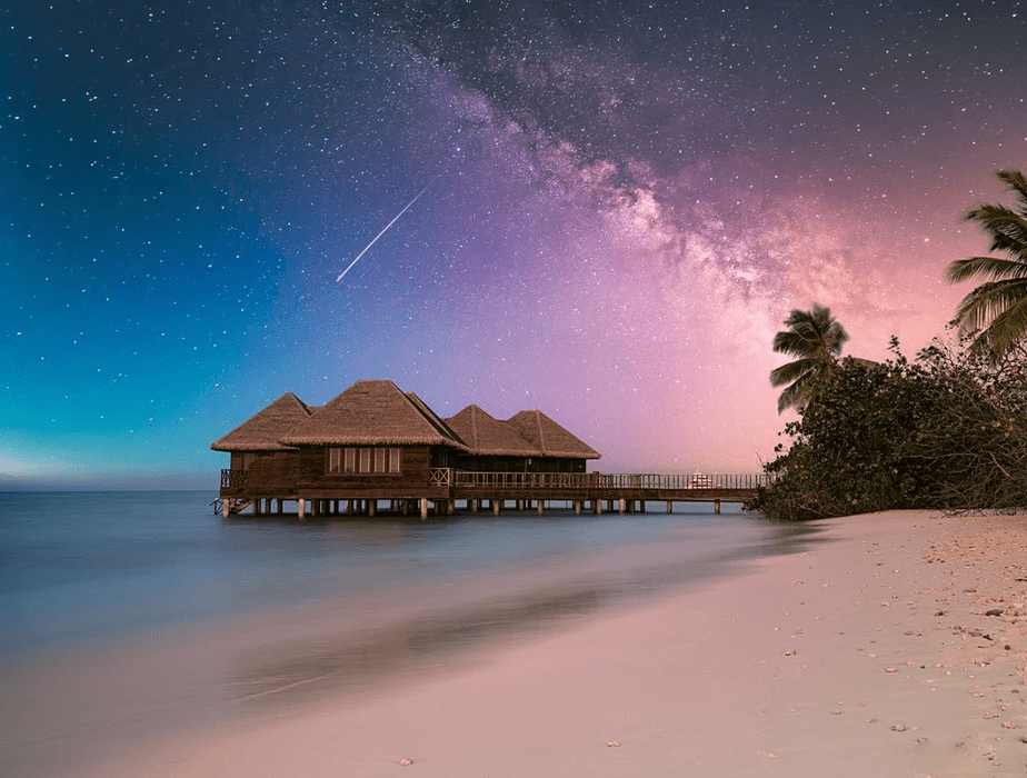 Papier peint photo plage paradisiaque féérique - Muralconcept