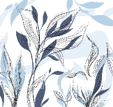Papier peint fleur graphique bleu, XXL, tendance